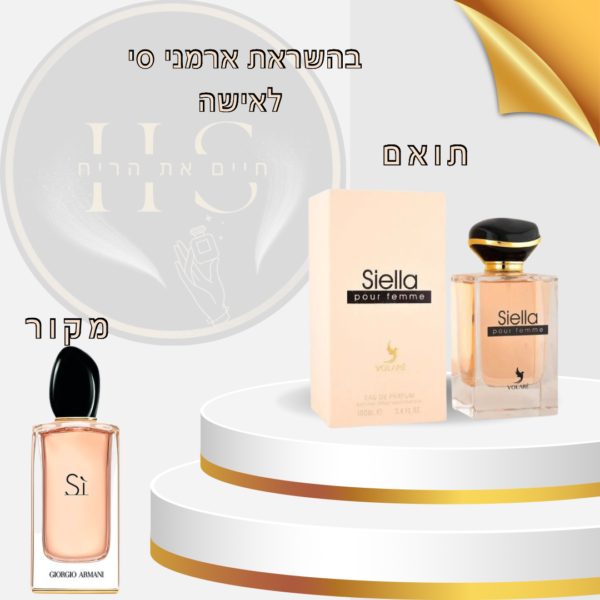 בהשראת סי ג’ורג’יו ארמני לאישה א.ד.פ 100 מ”ל Si Giorgio Armani for Women E.D.P 100ml